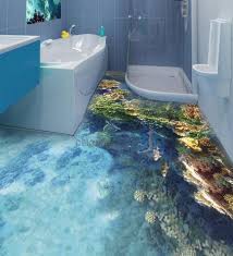 23 3d Bathroom Floors Design Ideas That Will Change Your Life Floor Murals Floor Design Bathroom Flooring