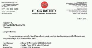 Info loker yayasan yang selalu update. Pt Gs Battery Plant Karawang Dan Sunter Random Email Loker