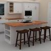 Small kitchen island breakfast bar. 1