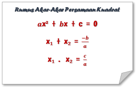 We did not find results for: Cara Cepat Menentukan Akar Akar Persamaan Kuadrat Baru Rumushitung Com