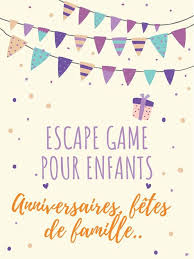 Escape Game Pour Enfants Pour Un Anniversaire Reunion De Famille Ou Soiree Entre Amis Activite Manuelle Pour Enfants Escape Game Maison D Escape Game Enfant