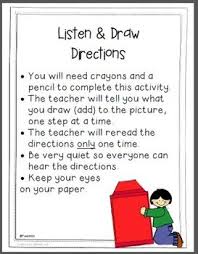 Listening tasks are the first we start with when we teach very young learners and young learners who are true beginners at learning the english language. Free Listening Skills Listen Draw Listening Skills Speech Therapy Activities Play Therapy Techniques