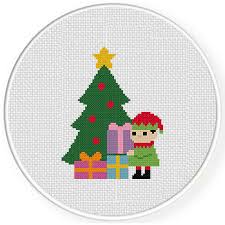 Enjoy browsing and making your online purchases safely on janlynn.com. Christmas Tree Elf Cross Stitch Pattern Daily Cross Stitch