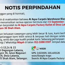 Hasil gambar untuk al aqsa carpet klang