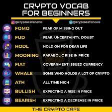 Crypto Vocab For Beginners Stocks For Beginners Vocab Money Making Hacks