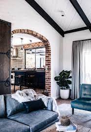 The window frames are black, and we will have black wrought iron balustrades, and there are some black elements to the exposed beams. 23 Exposed Ceiling Beam Ideas That Will Transform Your Home Maison De Ville Murs En Briques Peints Maison