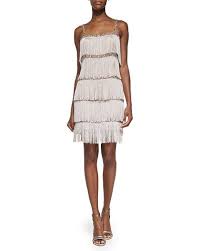 T8wtt Aidan Mattox Sleeveless Fringe Cocktail Dress Designer Cocktail Dress Dresses Designer Evening Dresses