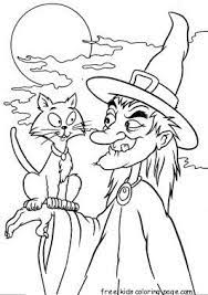 Simply do online coloring for witch and evil cat coloring pages directly from your gadget, support for ipad, android tab or using our web feature. Print Out Halloween Witch And Cat Coloring Pages Witch Coloring Pages Halloween Coloring Pages Halloween Coloring Pictures