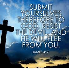 First, there is a literal devil who is our enemy. Submit Yourselves Therefore To God Resist The Devil And He Will Flee From You James 4 7 Meme On Me Me