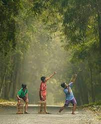 Pin By Ridika Jahan On Kehidupan Pedesaan Friendship Photography Childhood Photography Village Photography