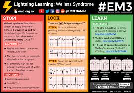 Wellens Syndrome Poster Emergency Medicine Protected Health Information Syndrome