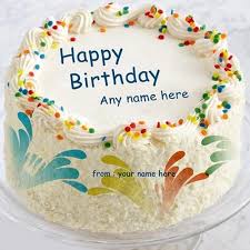 Chocolate Happy Birthday Wishes Cake With Name Edit Write Your Name On Colorful Birthday Cake Greeting Cards Multi Color Birthday Cake W Birthday Wishes Cake Birthday Cake Writing Happy Birthday Chocolate Cake