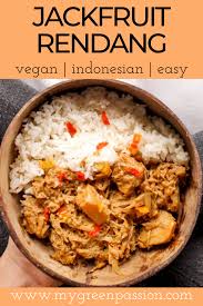 Vegan Jackfruit Rendang Curry Plant Based Recipes My Green Passion Recipe Jackfruit Recipes Recipes Jackfruit