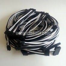 Black And White Sleeved Cables Pin On Premium Modular Cables Set