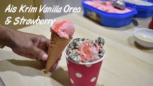 660 x 330 jpeg 36kb. Cara Buat Ice Cream Vanilla Oreo Dan Ice Cream Strawberry Dirumah Homemade Vanilla Oreo Ice Cream Youtube