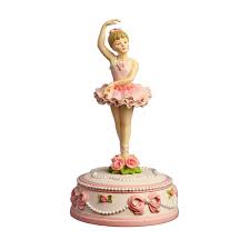 Ballerina And Bows Rotating Figurine Music Box Ballerina Music Box Unique Collectibles