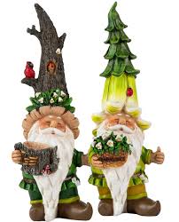 5 out of 5 stars. Amazon Com Garden Gnome Statues Of 2 Abundance Gnomes With Lily Of The Valley Flowers Unique Gnome Gift Set Kitchen Dining