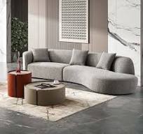 Conjunto de sofá de luxo moderno minimalista, combinação de tecido leve  para sala de estar e móveis