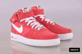 Nike Air Force 1 Mid Fusion Red Nike Air Force Nike Sneakers