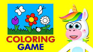 Color dozens of pictures online, including all kids favorite cartoon stars, animals, flowers, and more. Coloring Game For Toddlers Babies Kids Preschoolers Free Online Android App Coloring Games Youtube