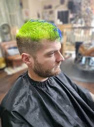 Check out this #beforeandafter 💇‍♂️ Thanks again, Kaleb!! #pravanavivids  #menshair #beforeandafter #menshaircolor #hairinspo #hair #splitdye  #menshaircut #barber #mensfade #mensfades