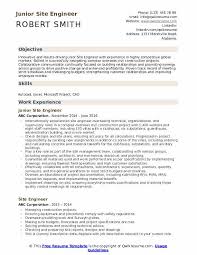 5+ free curriculum vitae samples. Site Engineer Resume Samples Qwikresume