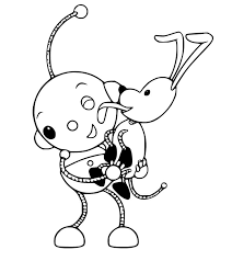 There's an unfamiliar face in polieville, and zowie's not too sure how she feels about this newcomer. Olie Polie With Spot Coloring Page Free Printable Coloring Pages For Kids