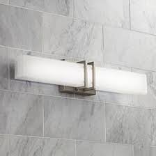 Yhtlaeh bathroom vanity light brushed nickel square led 24 inch 14w 4000k natural white light wall bar lighting fixtures over mirror 4 4 out of 5 stars 210. Led Bathroom Lighting Led Vanity Lights And Light Bars Lamps Plus