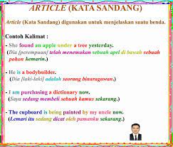 Saat ini, kaum wanita sudah memiliki kesempatan untuk merasakan. Article Kata Sandang Beserta Contoh Contoh Kalimatnya Belajar Bahasa Inggris Belajar Binaragawan