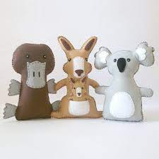Australian Animal Sewing Patterns Felt Hand Sewing Patterns Etsy Sewing Stuffed Animals Animal Sewing Patterns Australian Animals