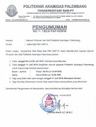 Savesave pengumuman libur lebaran 2019 for later. Pengumuman Libur Idul Fitri 1437 H Politeknik Akamigas Palembang