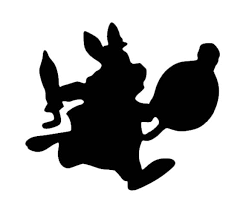 Silhouette Alice In Wonderland Clip Art Black And White Pin On Products