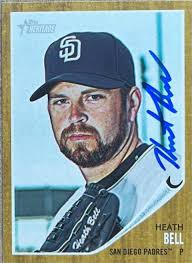 Heath Bell Signed 2011 Topps Heritage Baseball Card