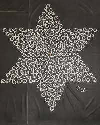 Shaped Sikku kolam examples ...