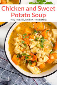 Chicken And Sweet Potato Soup Slender Kitchen Recipe Sweet Potato Soup Sweet Potato Soup Easy Soup Recipes