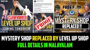 (level up for free!) working steam update nov 2018. Free Fire Level Up Shop Full Details In Malayalam Mystery Shop Replaced By Level Up Shop Youtube