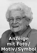 Mustermappe Traueranzeigen