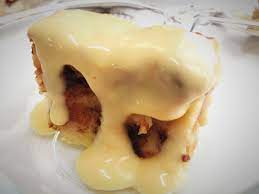 Puding roti kuah kastard (kukus). Puding Roti Sos Kastard Roti Eggs Benedict Food