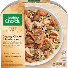 Shereen lehman, ms, is a healthcare journalist and fact checker. Healthy Choice Cafe Steamers Creamy Chicken Mushroom Frozen Meal 9 25 Oz Meijer