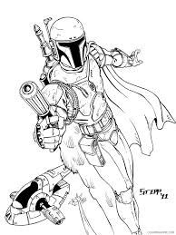 This confident mercenary can get the job done. Boba Fett Coloring Pages Cartoons Boba Fett For Boys 5 Printable 2020 1387 Coloring4free Coloring4free Com