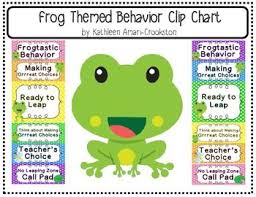 Frog Themed Behavior Clip Chart Behavior Clip Charts Frog