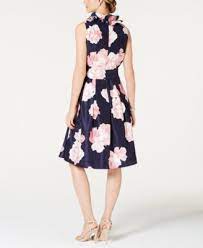 (discount applied automatically at checkout) #happyjuly4th #july4thsale. Jessica Howard Floral Print Ruffled Neck Dress Navy Pink 8 Ruffle Neck Dress Review Dresses Dresses