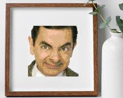 Mr. Bean Cross Stitch Pattern PDF