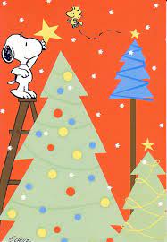 Hallmark Peanuts Snoopy Woodstock Tree Christmas Card Snoopy Christmas Peanuts Snoopy Woodstock Snoopy Love
