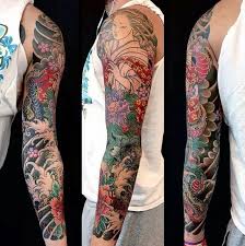 Awesome Guys Full Sleeve Japanese Flower Tattoo Ideas Half Sleeve Tattoos Designs Best Sleeve Tattoos Full Sleeve Tattoos