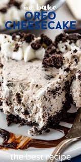 No Bake Oreo Cheesecake Recipe Crazy For Crust Recipe Cheesecake Recipes Oreo Cheesecake Recipes Oreo Cheesecake