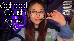 ASMR| School Crush annoys you in class👩🏻‍💻💓 (lofi,unpredictable)