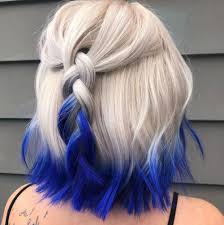 Dip Dye Hair In 2020 Blonde Hair Tips Dip Dye Hair Purple Blonde Hair