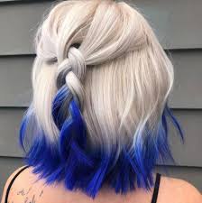 Here are some of the style's incarnations along with some of its celebrity influences. Dip Dye Hair In 2020 Blonde Hair Tips Dip Dye Hair Purple Blonde Hair