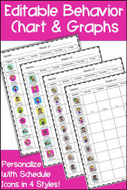 Individual Student Behavior Chart Graph Special Education